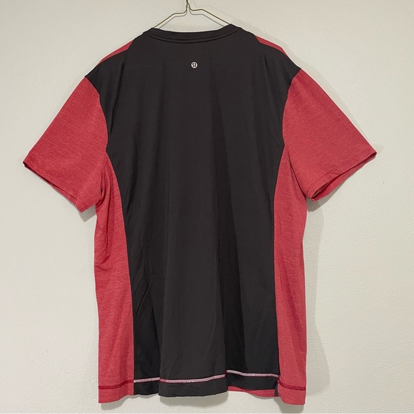 Lululemon Precision Tee Heathered Deepest Cranberry / Soot - Picture 5 of 14